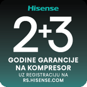Hisense - 2+3 godine garancija